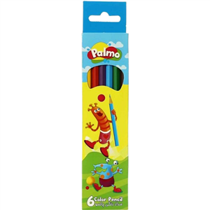 مداد رنگی 6 رنگ پالمو کد 3204