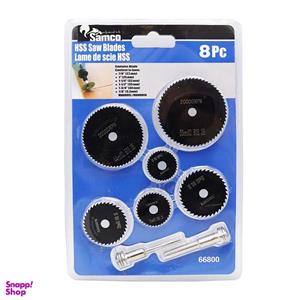 صفحه فرز چوب بر سامکو مدل پولکی کد YP-CHOOB-MDF مجموعه 8 عددی