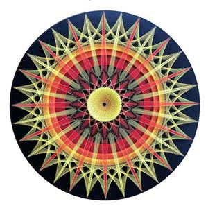 تابلو میخ و نخ مدل ماندالا طرح پیشگو کد SAM-0002