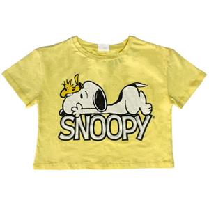 تی شرت آستین کوتاه دخترانه لفتیز مدل 38638 SNOOPY