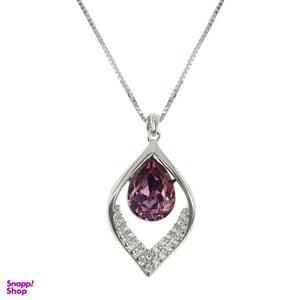 گردنبند نقره زنانه سواروسکی مدل اسپرت تک سنگ اشک خاص کد 369852 -
