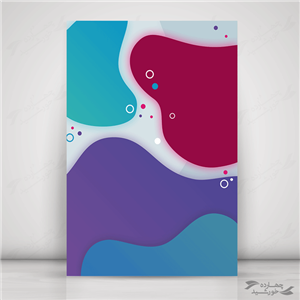 پس زمینه پوستر لایه باز رنگارنگ psd