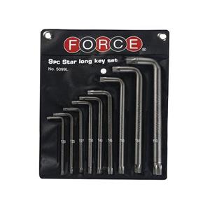 سری آچار ستاره ای بلند 9 عددیFORCE 5099L