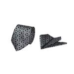 ست کراوات و دستمال جیب مردانه مدل Diamond