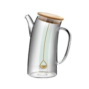 روغن‌ریز (ظرف روغن) آکام 700 میل آکرولیک نشکن مدرج درب چوبی
