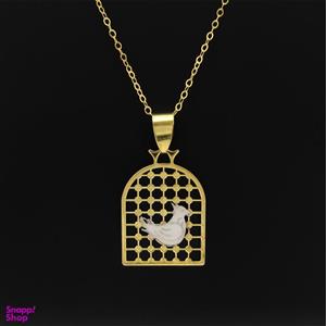 گردنبند طلا 18 عیار زنانه کاپانی مدل مرغ آمین کد KN051 -