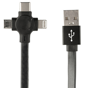 کابل تبدیل USB به USB-C / microUSB / لایتنینگ پرووان مدل PCC365R