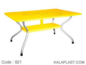 میز مستطیل پایه فلزی 6 نفره 921