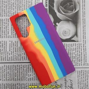 قاب گوشی Galaxy S22 Ultra سامسونگ سیلیکونی اصلی اورجینال رنگین کمانی پاک کنی درجه یک زیربسته کد 28