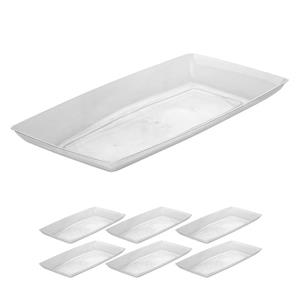 دیس یکبار مصرف مدل الماس سایز بزرگ سفید کد 226