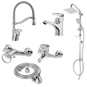 ست شیرآلات فراست پویا مدل النگویی فنری مجموعه 6 عددی