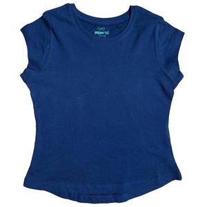 تی شرت استین کوتاه دخترانه پیپرتس مدل اندامی رنگ ابی کاربنی 