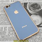 قاب گوشی iPhone 6 - iPhone 6S آیفون طرح ژله ای مای کیس گلد لاین دور طلایی محافظ لنز دار آبی سیرا کد 186