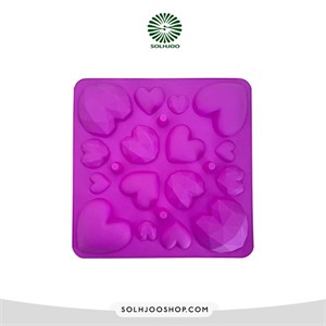 قالب شکلات مدل سیلیکونی میکس قلب کد 016