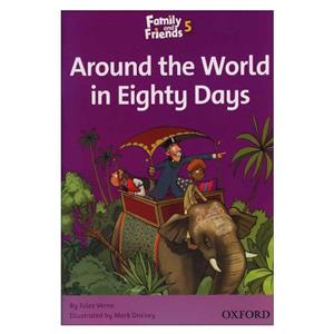 کتاب Around the World in Eighty Days اثر Jules Verne انتشارات زبان مهر