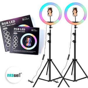 کیت نور فضایی M3 RGB KIT 2 ( حاوی 2 عدد رینگ لایت RGB )