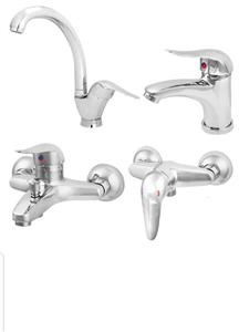 ست ۴ عددی شیرآلات گرام صنعت طرح مهر کروم