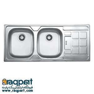 سینک توکار دو لگن TD (تی اند دی) مدل TD-310 T AND D TD310E Inset Sink