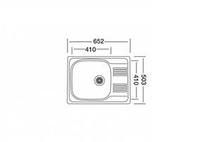 سینک توکار لتو LETO مدل TX-37 