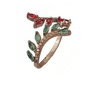 انگشتر نقره زنانه مدل پیچ -