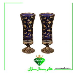 گلدان جفتی کد G1000 کریستال سازان