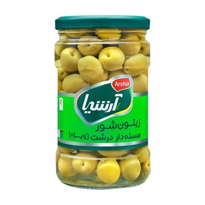 زیتون سبز هسته دار معمولی آرشیا 660 گرمی