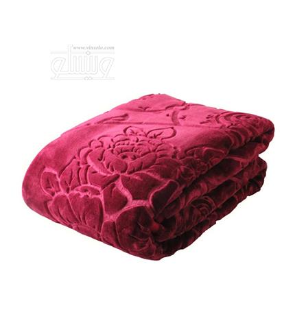 پتو یک نفره زرشکی خوشخواب