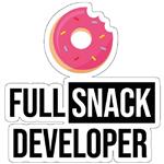 استیکر لپ تاپ مدل Full Stack Developer - Full Snack Developer