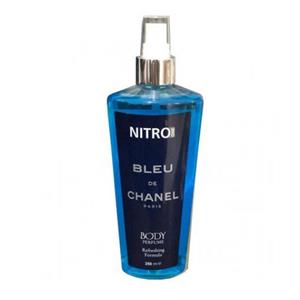 بادی اسپلش مردانه نیترو مدل BLUE CHANEL حجم 250 میلی لیتر