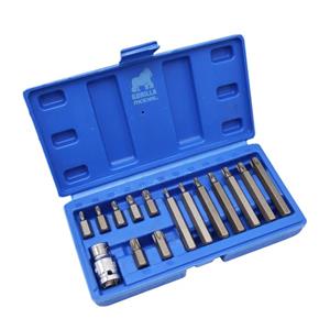 آچار  ستاره ای و سری آچار بکس مدل گوریلا کد YP-SK-015 مجموعه 15 عددی