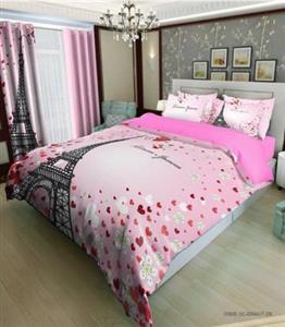 سرویس روتختی و ملحفه کشدار دو نفره مدل Eiffel