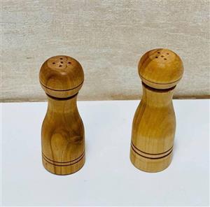 نمکدان جفتی چوبی