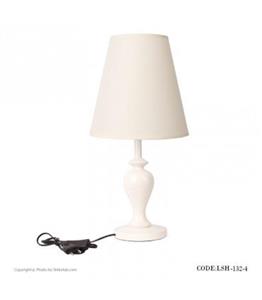 آباژور رومیزی پایه چوبی سفید سری 4-132