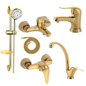 ست شیرآلات شادان مدل ZM-GL مجموعه 6 عددی