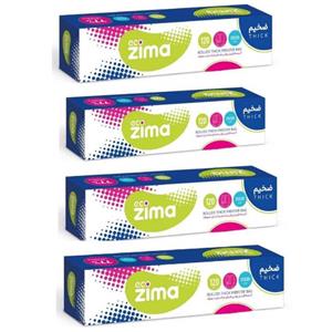 کیسه فریزر اکو زیما مدل رولی 4 بسته 120 عددی