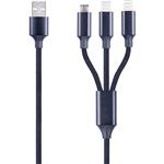 کابل تبدیل USB به MicroUSB/USB-C /لایتنینگ گو-دس مدل GD-UC531 طول 1.2 متر