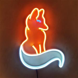 چراغ نئونی دیواری مدل روباه