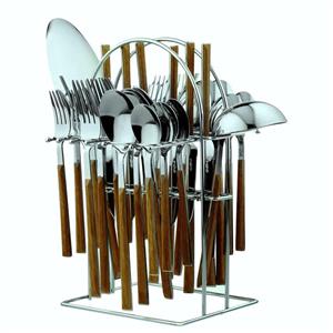 سرویس قاشق و چنگال 33 پارچه جی فی نی مدل D-WOOD