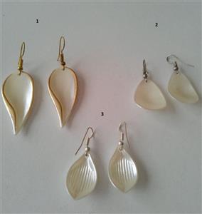 گوشواره آویز طرح صدف