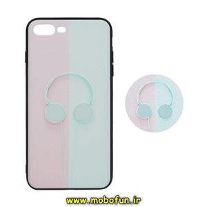 قاب گوشی iPhone 7 Plus - iPhone 8 Plus آیفون فانتزی سوزنی برجسته طرح هدفون موزیک پاپ سوکت دار کد 251