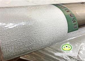 دیوارپوش فومی پشت چسبدار رولی طرح سفید