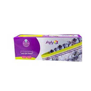 کیسه زیپ دار پایدار مدل دبل زیپ کد 30x25 مجموعه 20 عددی