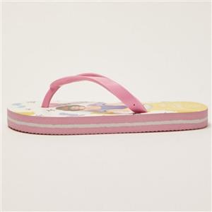 دمپایی لاانگشتی دخترانه ال سی وایکیکی مدل طبی سفید برفی