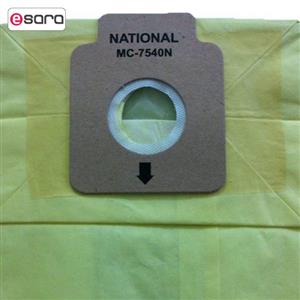 کیسه جارو برقی ناسیونال مدل 7540 بسته 5 عددی National 7540 Vacuum Cleaner Dust Bag Pack Of 5