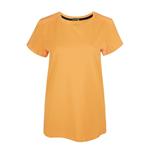 تی شرت آستین کوتاه زنانه آروما مدل یقه گرد کد 155182 رنگ نارنجی روشن