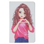 کیف کلاسوری مدل دختر رمانتیک - 01 مناسب برای تبلت سامسونگ Galaxy Tab A 8.0 2019 T290 / T295