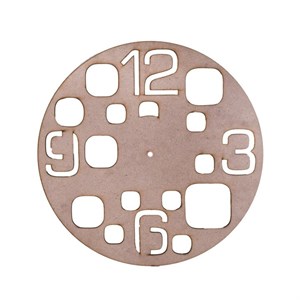 اسلایس چوبی مدل ساعت دیواری طرح چهار خانه کد 05