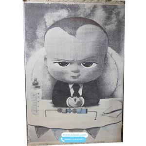 فرش اتاق کودک طرح بچه رئیس کد 30030