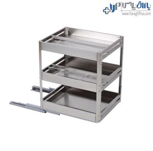 سوپر چند ﻣﻨﻈﻮره رﯾﻠﯽ اﺳﺘﯿﻞ سه طبقه با ریل آرام بند B1152 