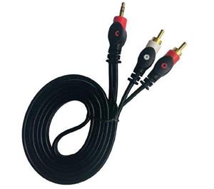 کابل تبدیل جک 3.5 میلی متری به دو RCA سی نت به طول 1.5 متر CNet 2 In 1 3.5mm To 2 RCA Plug Cable 1.5m